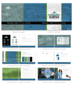 Brand style guide for Clearfield City, Utah.