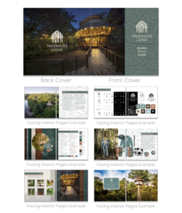 Brand style guide for Treehouse Lodge in Peru.